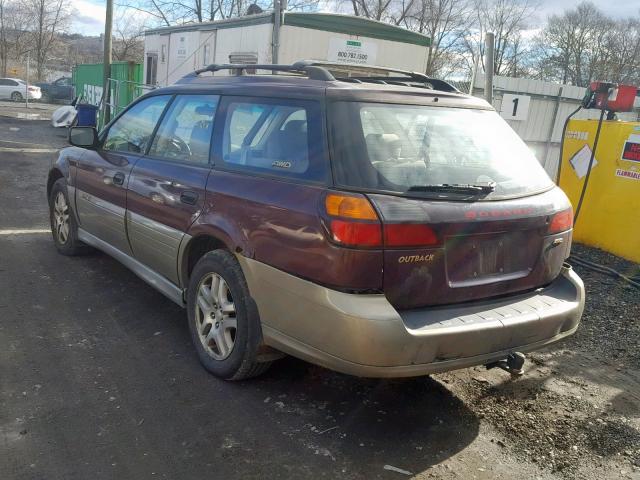 4S3BH6754Y7641158 - 2000 SUBARU LEGACY OUT MAROON photo 3