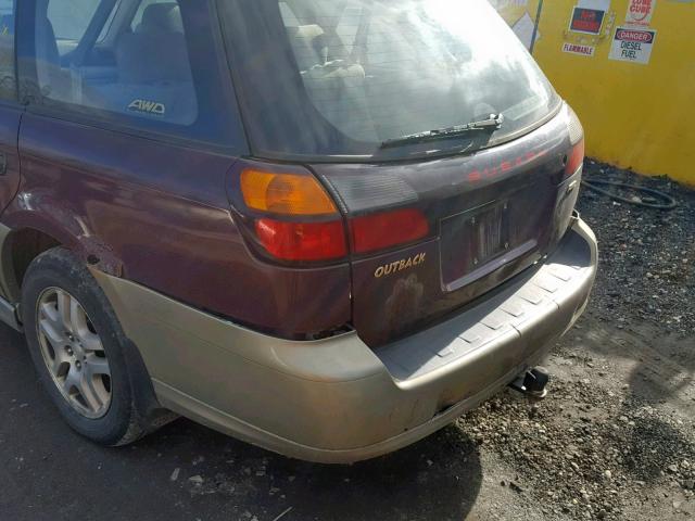 4S3BH6754Y7641158 - 2000 SUBARU LEGACY OUT MAROON photo 9