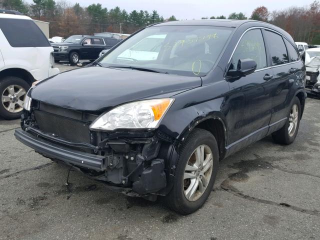 JHLRE4H72BC035323 - 2011 HONDA CR-V EXL BLACK photo 2