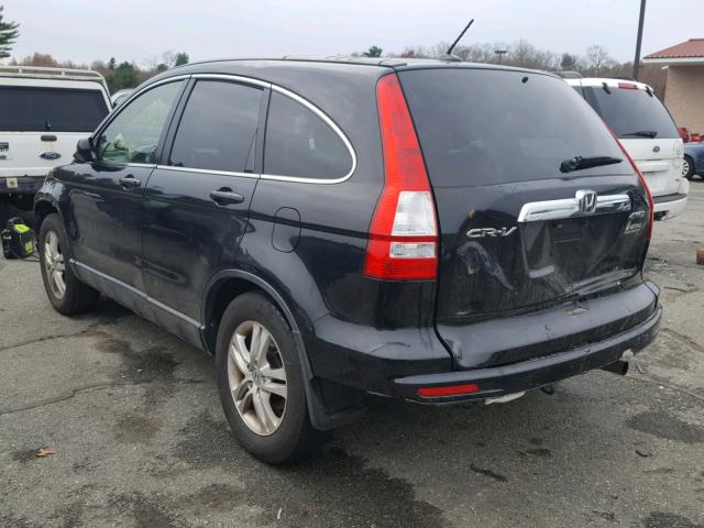 JHLRE4H72BC035323 - 2011 HONDA CR-V EXL BLACK photo 3