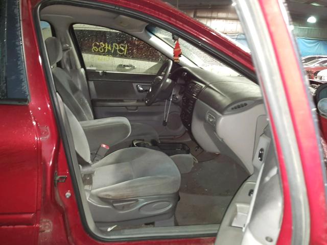 1FAFP55UX2A124813 - 2002 FORD TAURUS SES RED photo 5