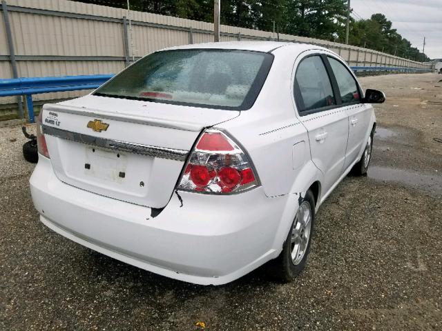 KL1TD5DE0BB205403 - 2011 CHEVROLET AVEO LS WHITE photo 4