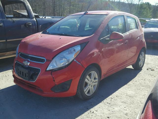 KL8CB6S98EC473813 - 2014 CHEVROLET SPARK LS RED photo 2