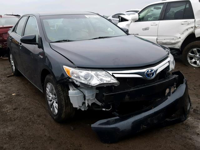 4T1BD1FK2DU092041 - 2013 TOYOTA CAMRY HYBR BLACK photo 1