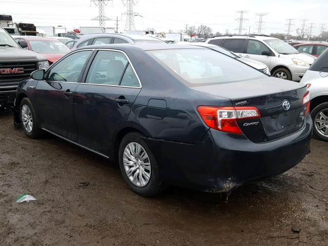 4T1BD1FK2DU092041 - 2013 TOYOTA CAMRY HYBR BLACK photo 3