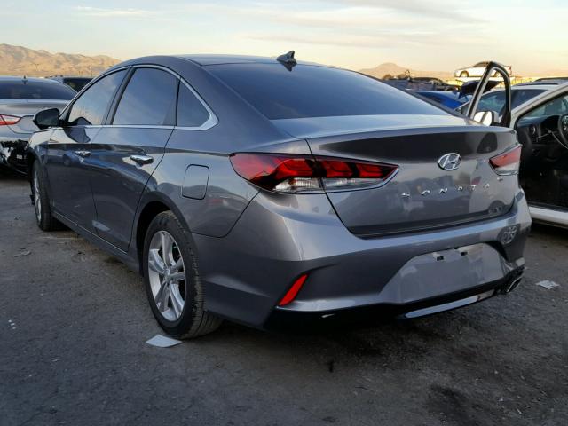 5NPE34AF3JH657791 - 2018 HYUNDAI SONATA SPO CHARCOAL photo 3