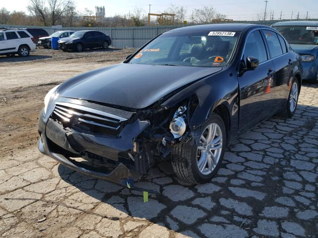 JN1DV6AP9BM830668 - 2011 INFINITI G25 BASE BLACK photo 2