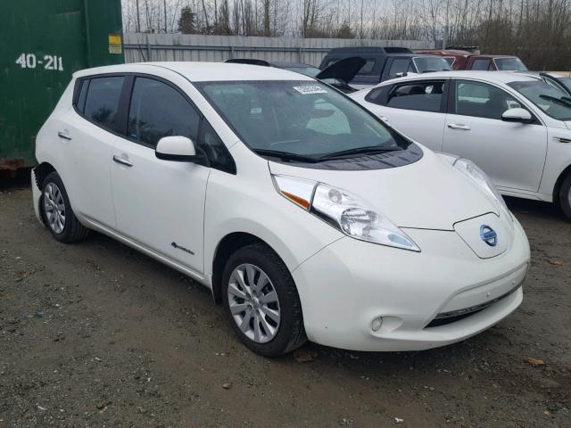 1N4AZ0CP0FC330303 - 2015 NISSAN LEAF S WHITE photo 1