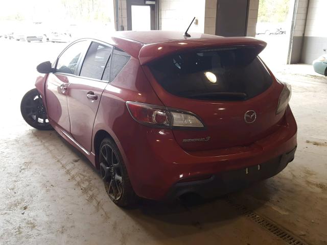 JM1BL1L39D1710302 - 2013 MAZDA SPEED 3 RED photo 3