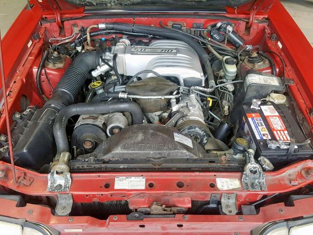 1FABP42E0HF192555 - 1987 FORD MUSTANG GT RED photo 7