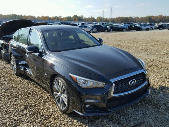 JN1EV7AP7JM357619 - 2018 INFINITI Q50 LUXE BLACK photo 1