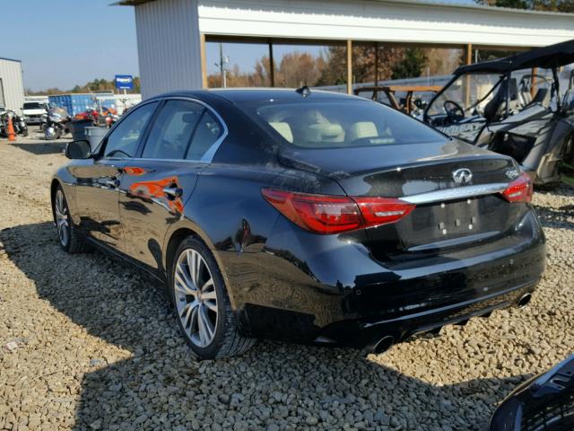 JN1EV7AP7JM357619 - 2018 INFINITI Q50 LUXE BLACK photo 3