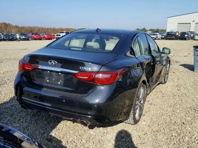 JN1EV7AP7JM357619 - 2018 INFINITI Q50 LUXE BLACK photo 4