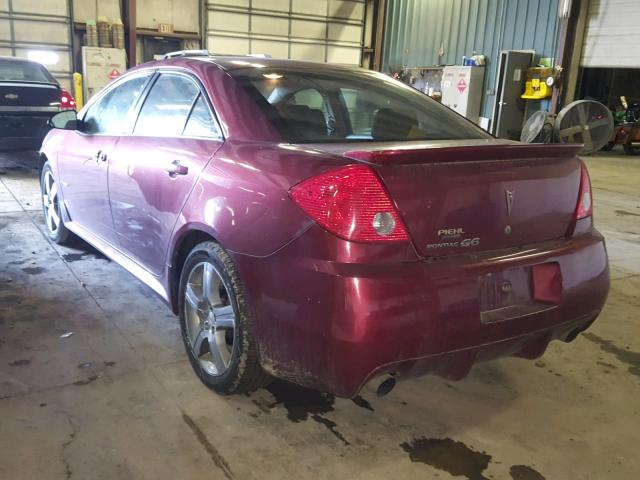 1G2ZL577094270256 - 2009 PONTIAC G6 GXP RED photo 3