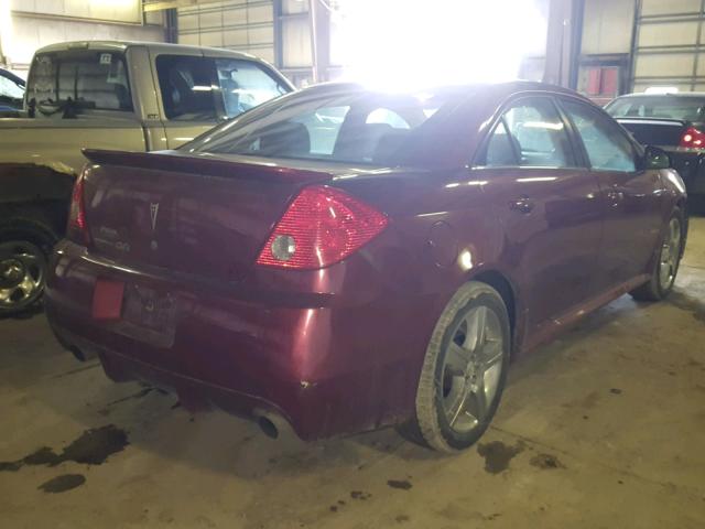 1G2ZL577094270256 - 2009 PONTIAC G6 GXP RED photo 4