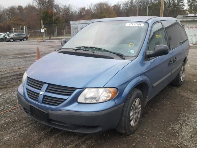 1D4GP25B97B107386 - 2007 DODGE CARAVAN SE BLUE photo 2