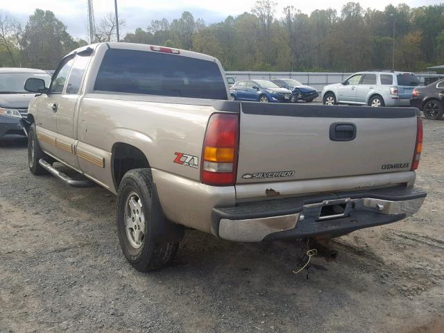 1GCEK19T32E102224 - 2002 CHEVROLET SILVERADO BEIGE photo 3