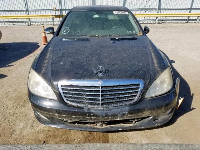 WDDNG71X07A074387 - 2007 MERCEDES-BENZ S 550 BLACK photo 9