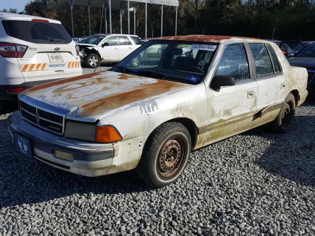 1B3BA46K0KF469631 - 1989 DODGE SPIRIT WHITE photo 2