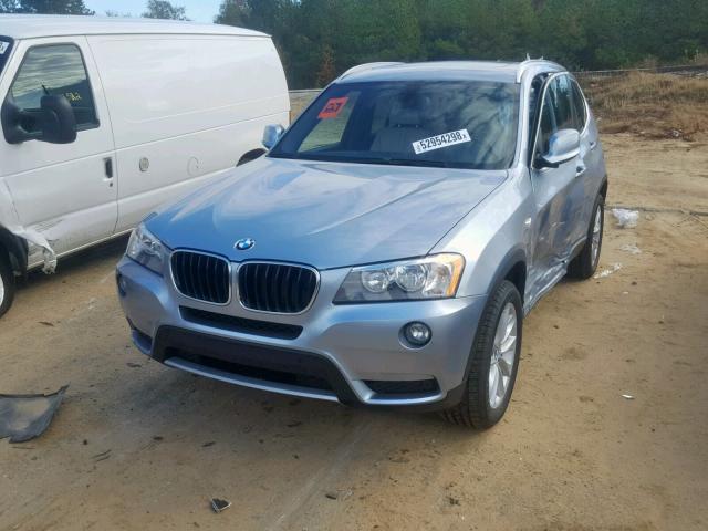 5UXWX9C51DL874202 - 2013 BMW X3 XDRIVE2 BLUE photo 2