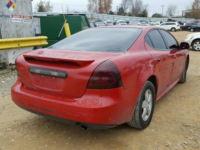 2G2WP552571207855 - 2007 PONTIAC GRAND PRIX RED photo 4