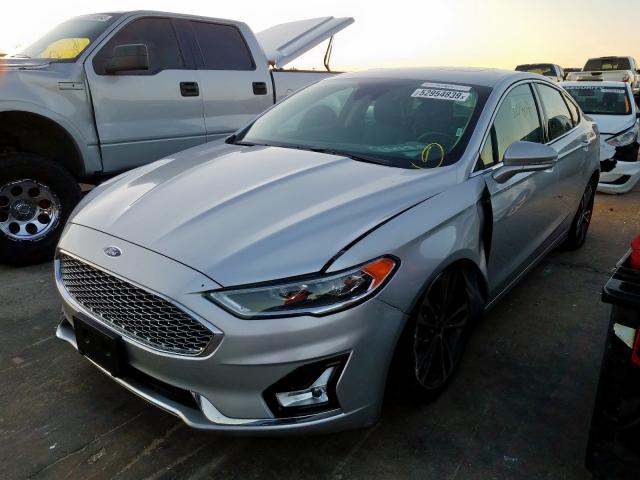 3FA6P0D93KR205173 - 2019 FORD FUSION TIT SILVER photo 2