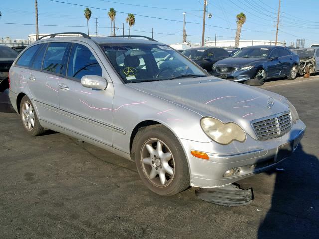 WDBRH61J13F345886 - 2003 MERCEDES-BENZ C 240 SPOR SILVER photo 1