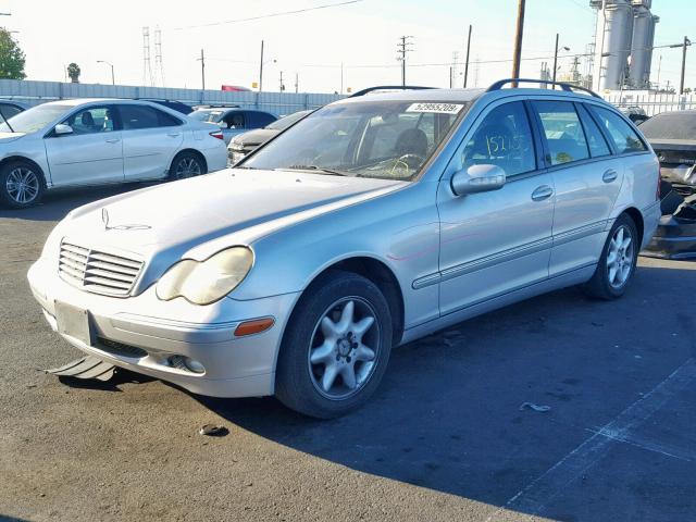 WDBRH61J13F345886 - 2003 MERCEDES-BENZ C 240 SPOR SILVER photo 2