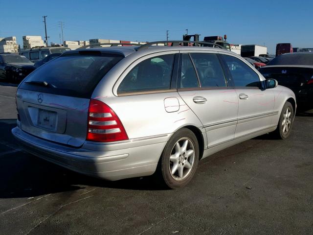 WDBRH61J13F345886 - 2003 MERCEDES-BENZ C 240 SPOR SILVER photo 4