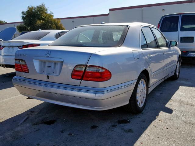 WDBJF65J61B349109 - 2001 MERCEDES-BENZ E 320 SILVER photo 4