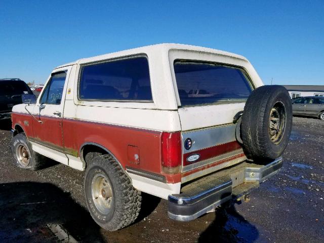 1FMDU15N5HLA04132 - 1987 FORD BRONCO U10 TWO TONE photo 3