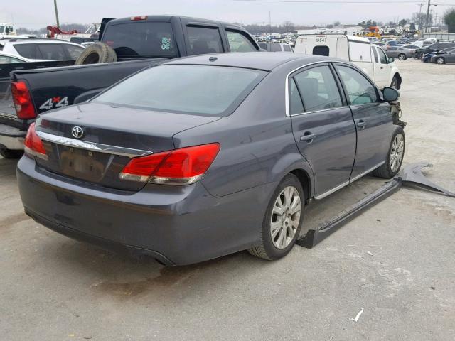 4T1BK3DB4CU450419 - 2012 TOYOTA AVALON BAS SILVER photo 4