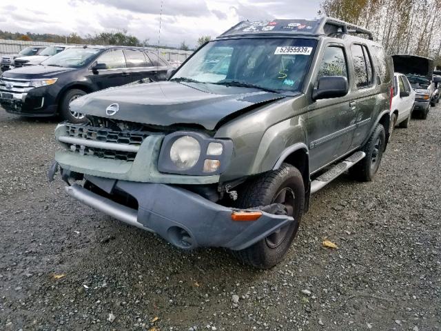 5N1ED28T43C691052 - 2003 NISSAN XTERRA XE GREEN photo 2