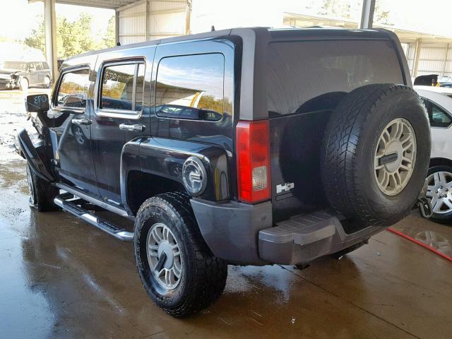 5GTDN136468203758 - 2006 HUMMER H3 BLACK photo 3