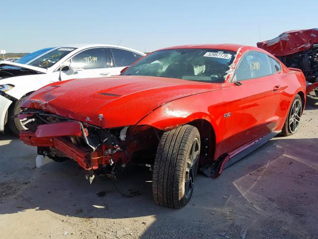 1FA6P8CF4K5151472 - 2019 FORD MUSTANG GT RED photo 2