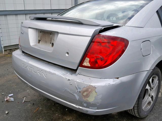 1G8AW12F65Z126371 - 2005 SATURN ION LEVEL SILVER photo 9
