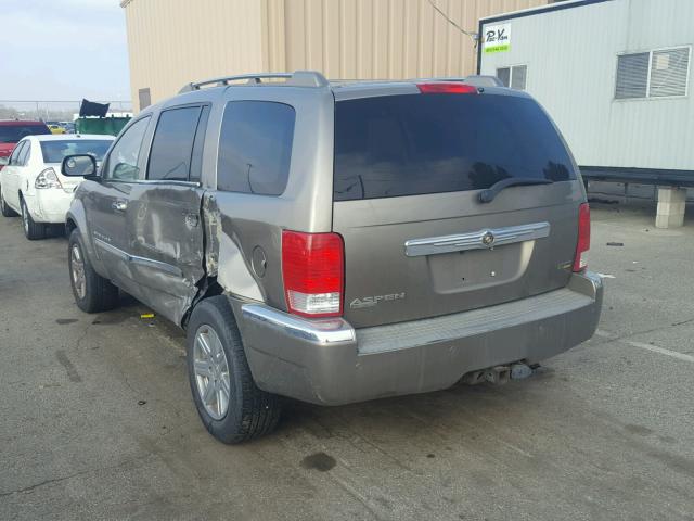 1A8HW58P37F505725 - 2007 CHRYSLER ASPEN LIMI BEIGE photo 3