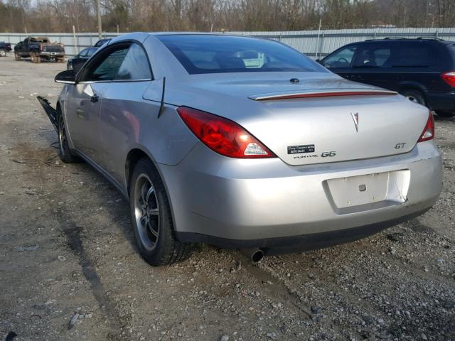 1G2ZH35NX74109482 - 2007 PONTIAC G6 GT SILVER photo 3