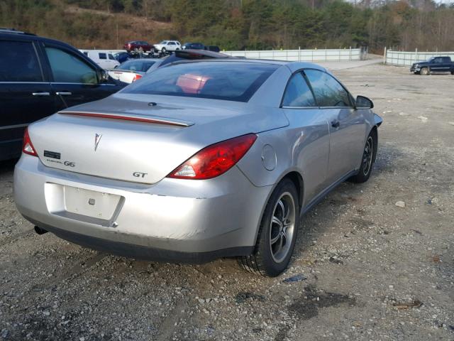 1G2ZH35NX74109482 - 2007 PONTIAC G6 GT SILVER photo 4