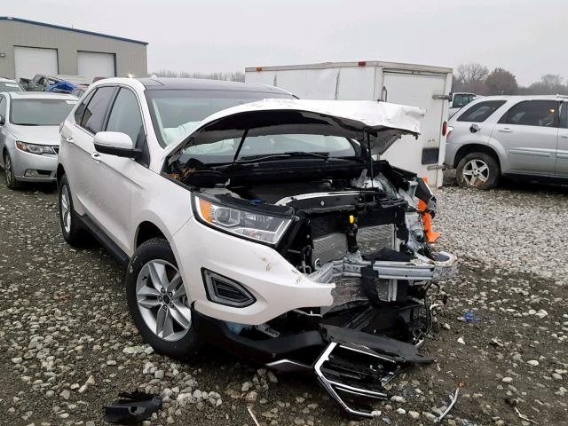 2FMPK4J87HBB10652 - 2017 FORD EDGE SEL WHITE photo 1