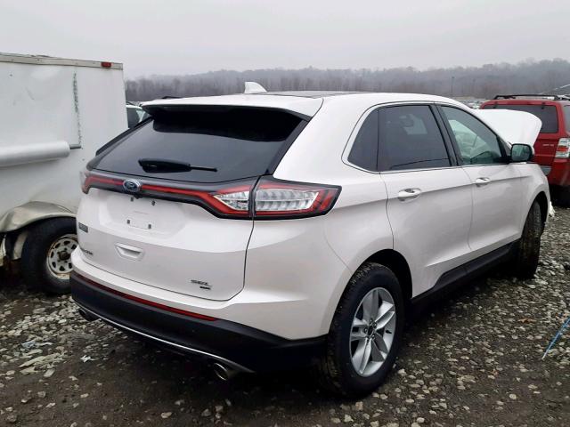 2FMPK4J87HBB10652 - 2017 FORD EDGE SEL WHITE photo 4