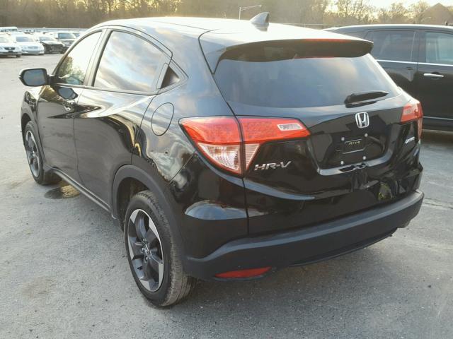 3CZRU6H51JG704875 - 2018 HONDA HR-V EX BLACK photo 3