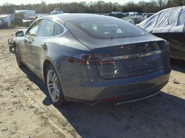 5YJSA1CN4DFP03465 - 2013 TESLA MODEL S GRAY photo 3