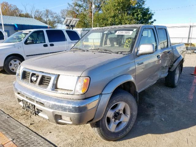 1N6ED27Y6YC337474 - 2000 NISSAN FRONTIER C TAN photo 2