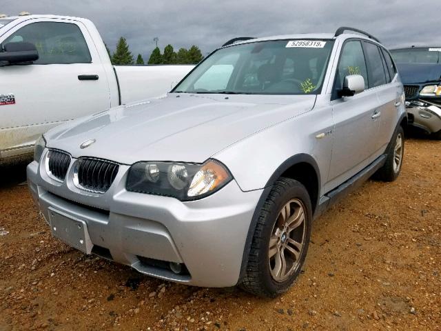 WBXPA93466WG90590 - 2006 BMW X3 3.0I SILVER photo 2