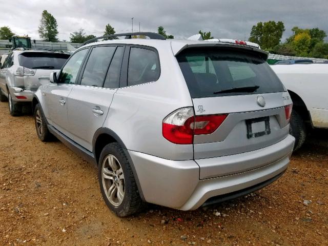 WBXPA93466WG90590 - 2006 BMW X3 3.0I SILVER photo 3