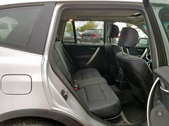 WBXPA93466WG90590 - 2006 BMW X3 3.0I SILVER photo 6