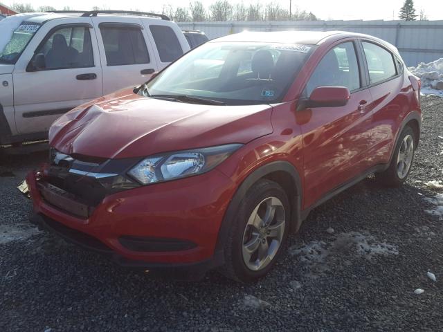 3CZRU6H35HM700306 - 2017 HONDA HR-V LX RED photo 2