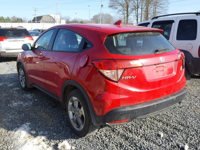 3CZRU6H35HM700306 - 2017 HONDA HR-V LX RED photo 3