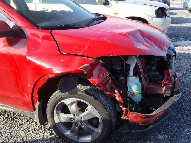 3CZRU6H35HM700306 - 2017 HONDA HR-V LX RED photo 9